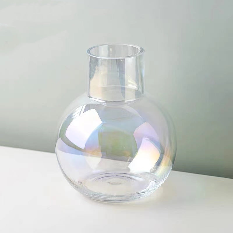 Crystal Clear: Glass Hydroponic Flower Vase