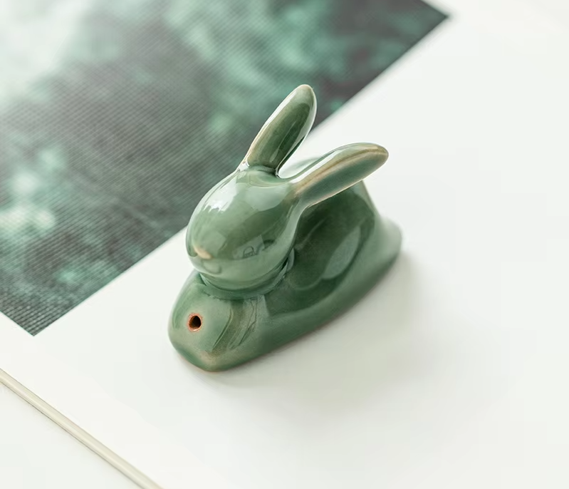 Lucky Rabbit Aroma - Jade Rabbit Incense Holder