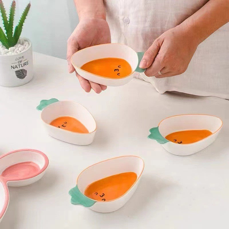 Bunny Bites: Cartoon Bunny and Carrot Plates