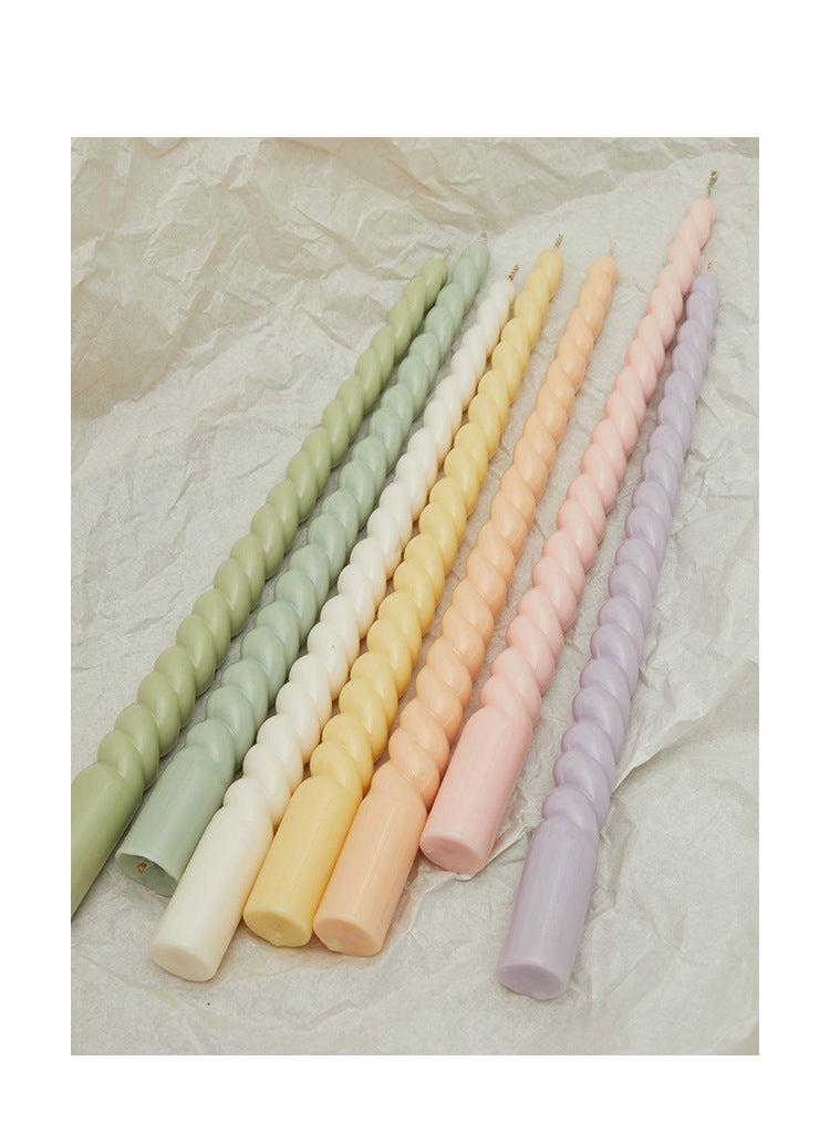 Pastel Glow Wax Candlesticks