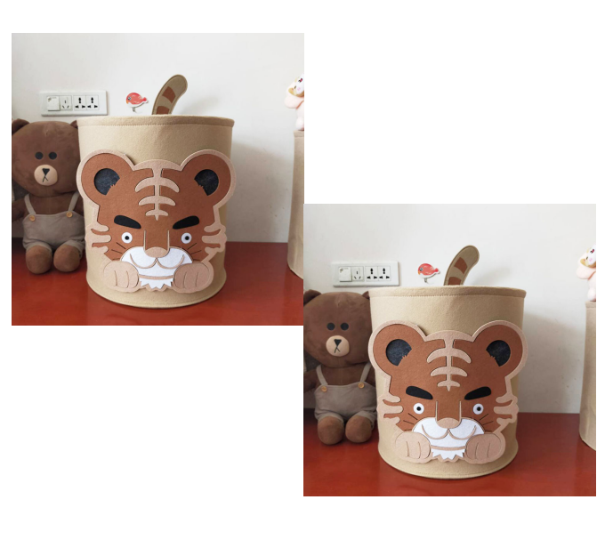 Creature Comforts: Cartoon Animal Felt Storage Basket