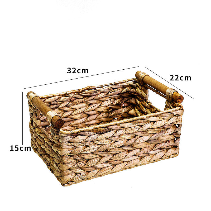 Rattan Rise Straw Rattan Storage Basket