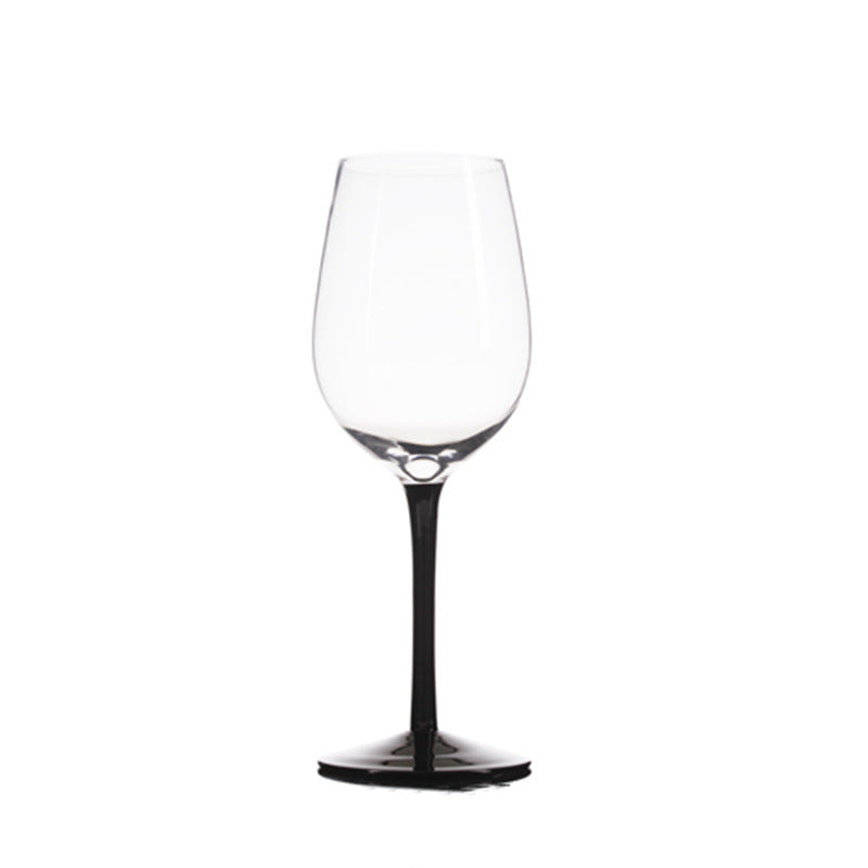 Black Bottom Wine Glass