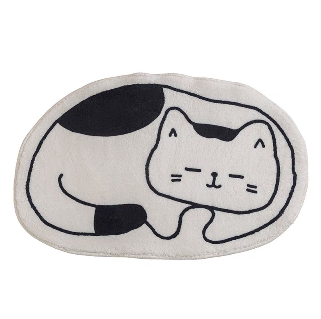 Purrfect Paws: Cute Cat Bathroom Mat