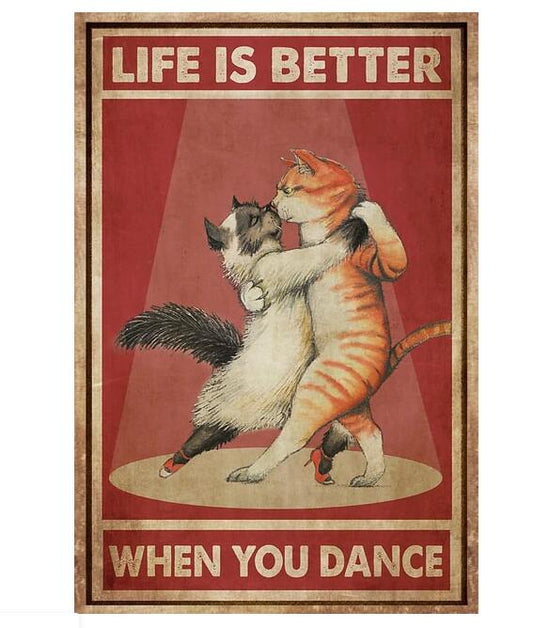 Vintage Feline Wall Decor