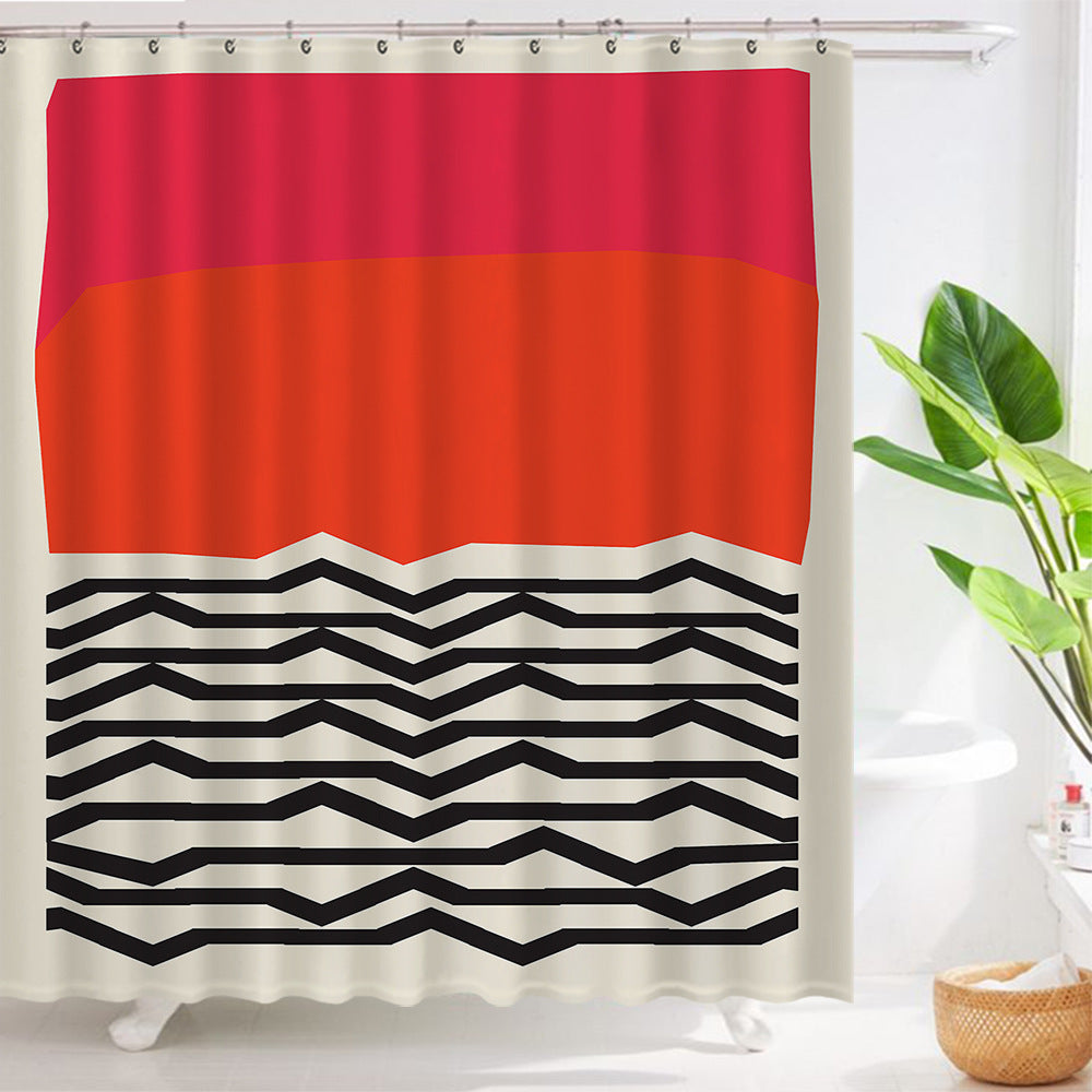 Geometric Shower Curtain