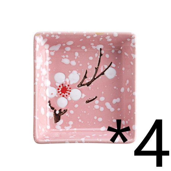 Blossom Bites: Cute Cherry Blossom Ceramic Sauce Dishes