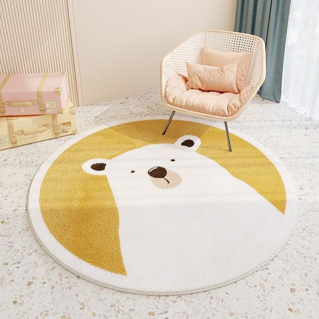 Children's Room Round Cashmere Rug