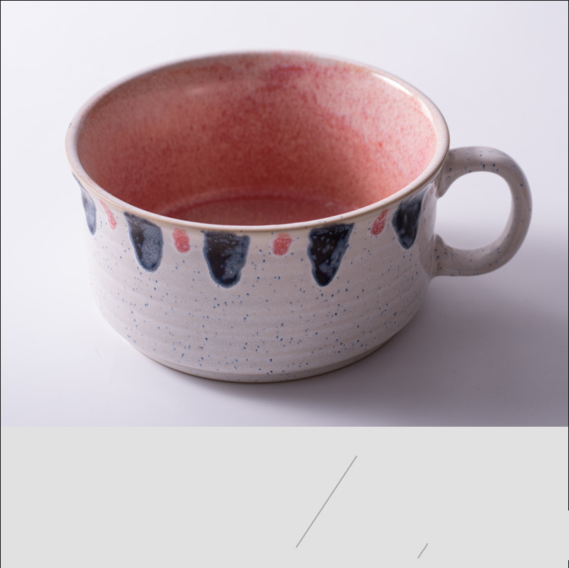 Quirky Oversized Ceramic Cup and Bowl Set