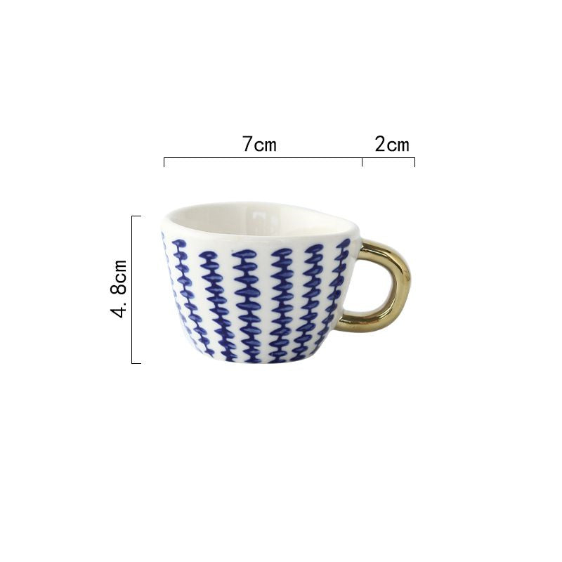 Artisan Elegance: Patterned Teacup