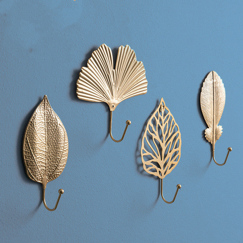 Golden Gleam Retro Wall Hooks