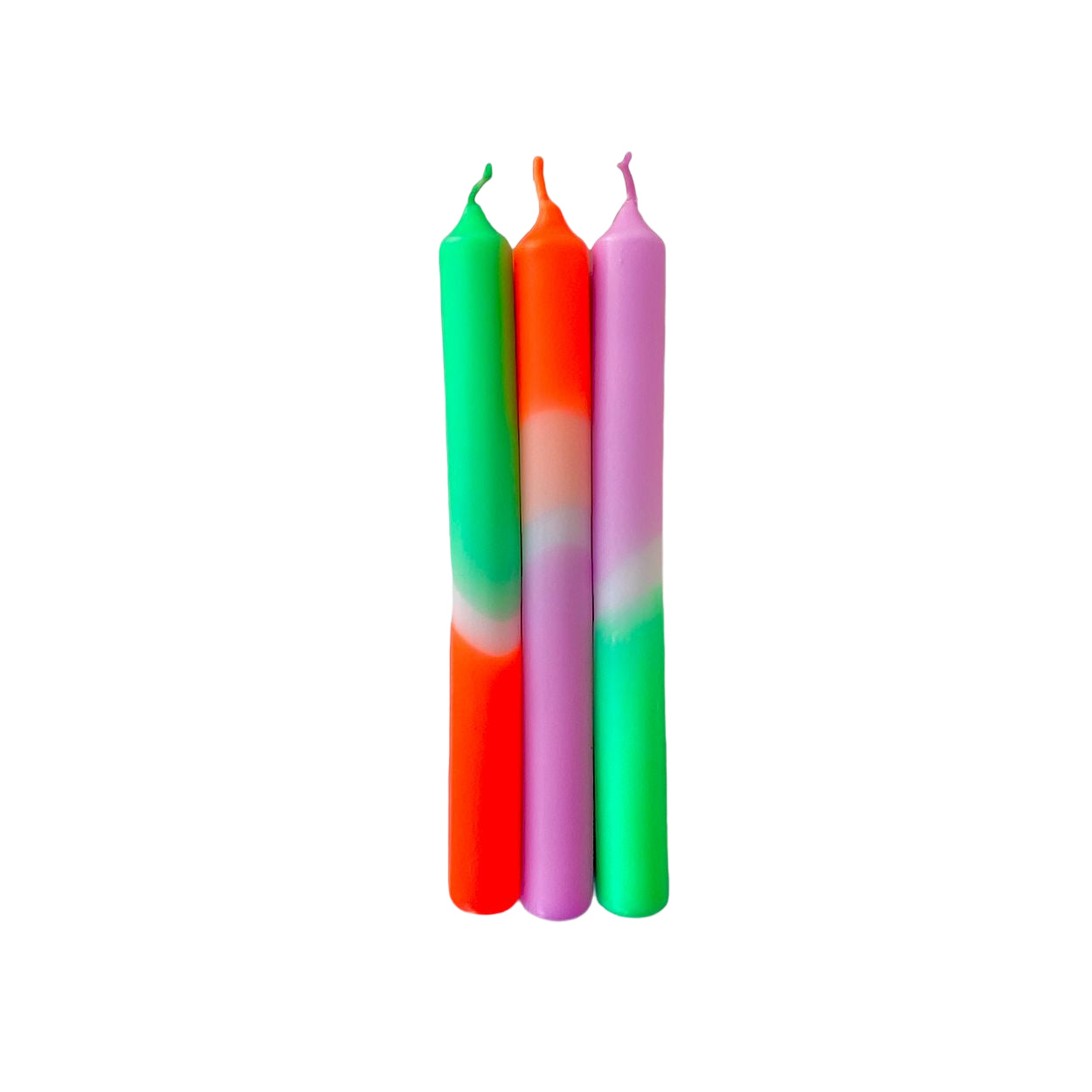 Spiral Glow: Artisanal Neon Wax Spiral Candles