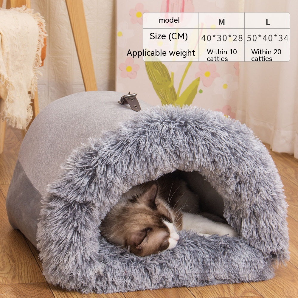 Cozy Haven Plush Pet Bed