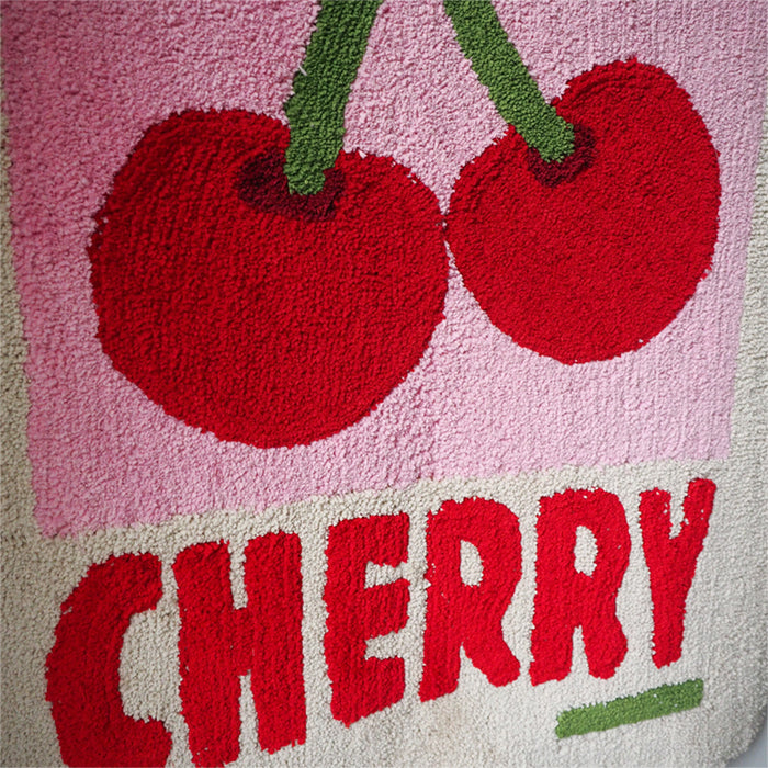 Women's Handmade Home Cherry Bedroom Rug