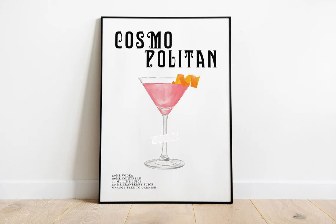 Vintage Spirits: Classic Cocktail Wall Art