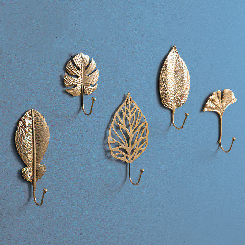 Golden Gleam Retro Wall Hooks