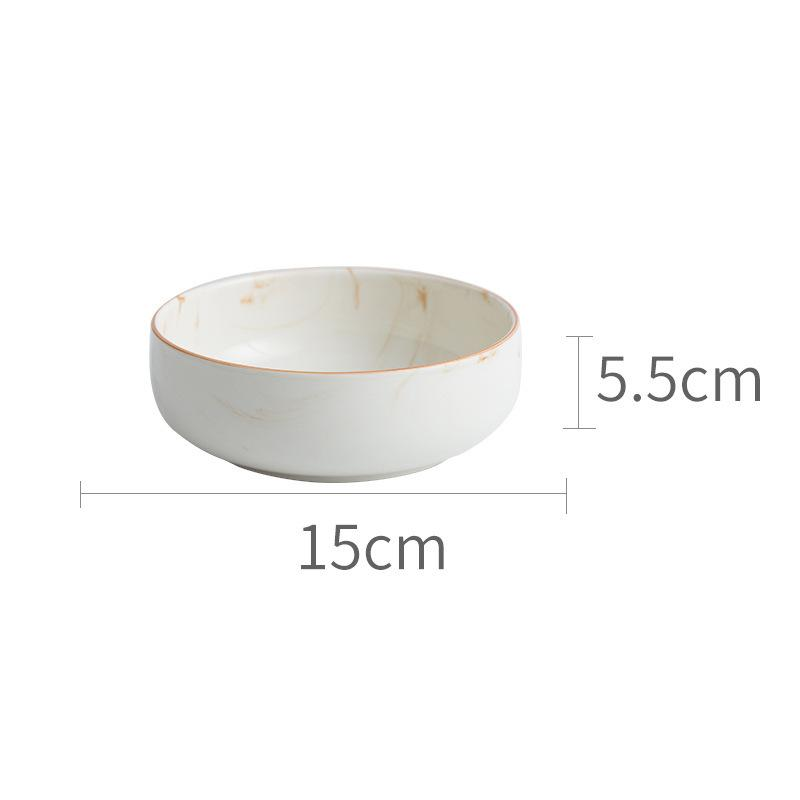 Earthen Elegance Marbled Ceramic Dinnerware