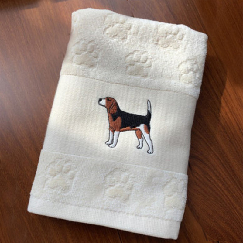 Pawsome: Dog Embroidered Towels