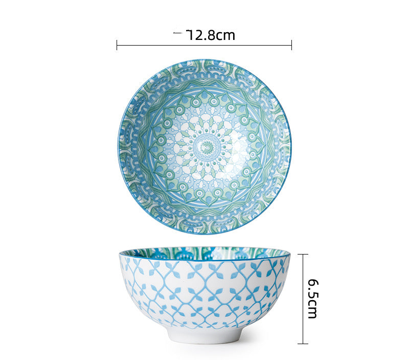 Printed Patterned Ceramic Tableware