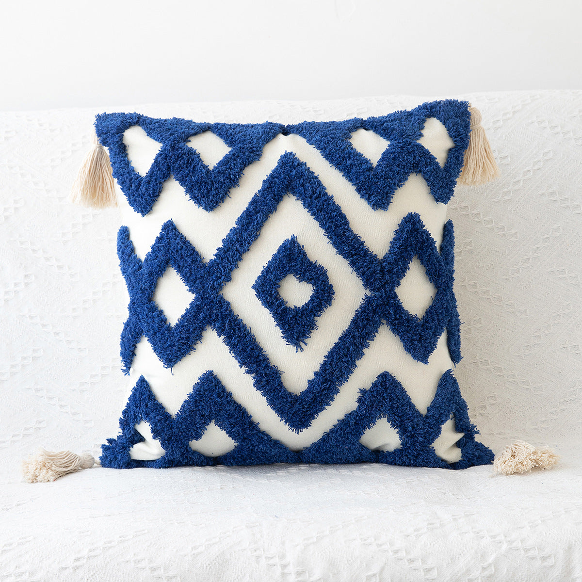 Artisanal Craft Tufted Colourburst Pillowcase